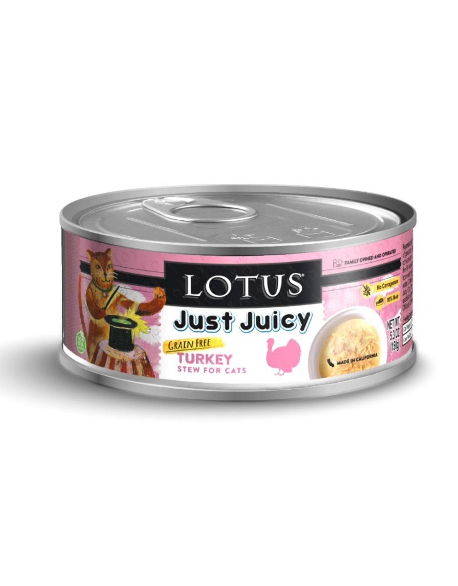 Lotus Pet Food Lotus Pet Food Cat Just Juicy Turkey