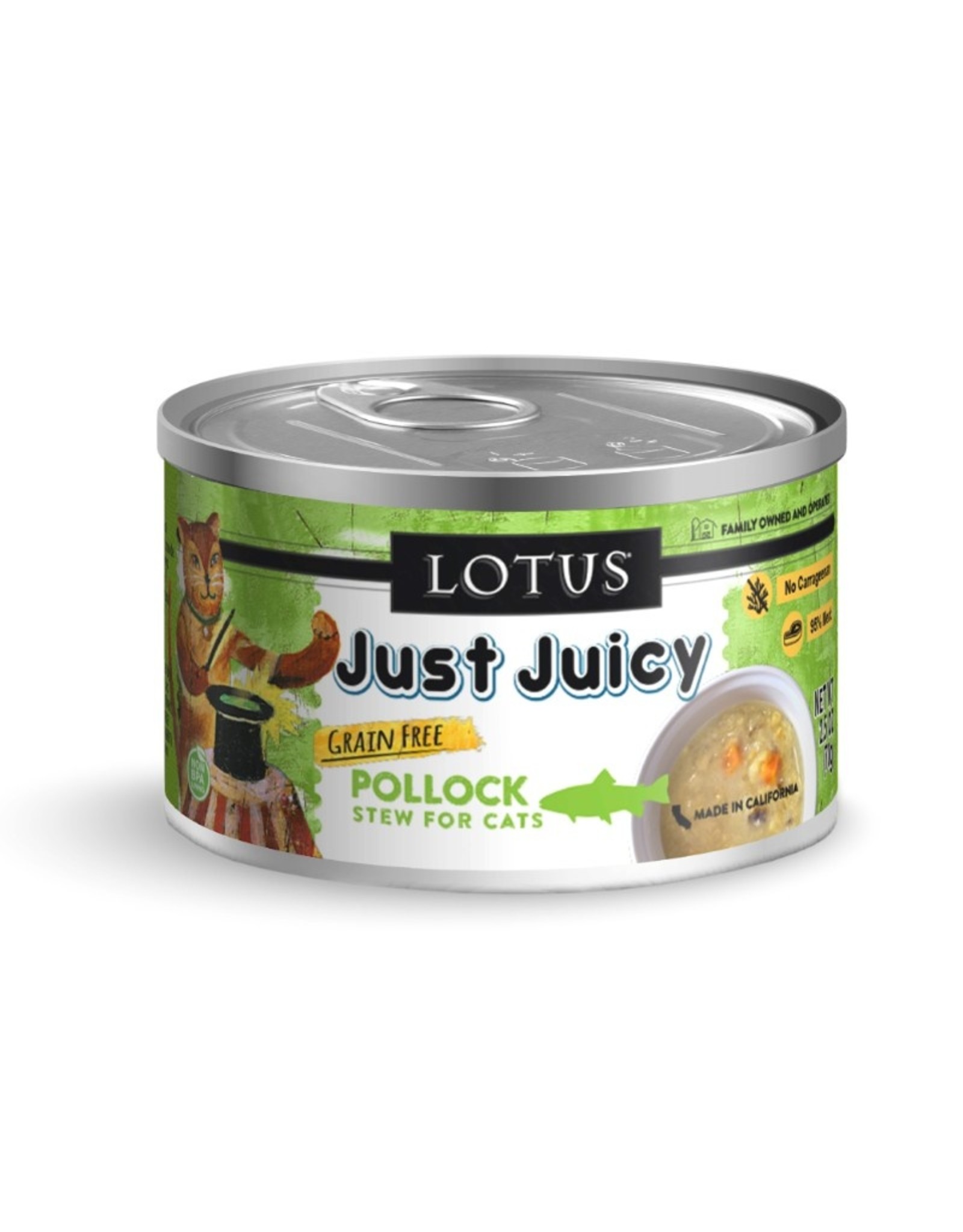 Lotus Pet Food Lotus Pet Food Cat Just Juicy Pollock