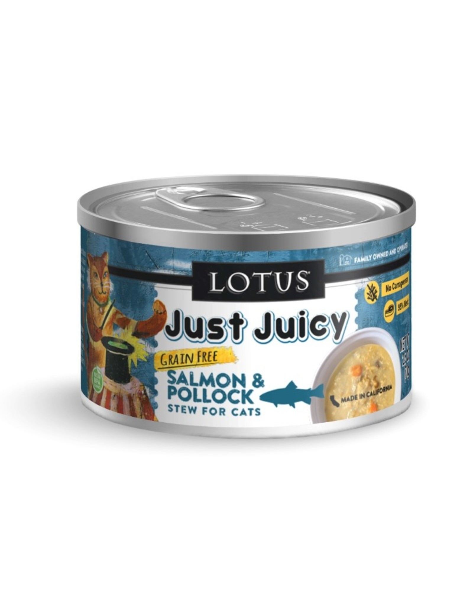 Lotus Pet Food Lotus Pet Food Cat Just Juicy Salmon and Pollock