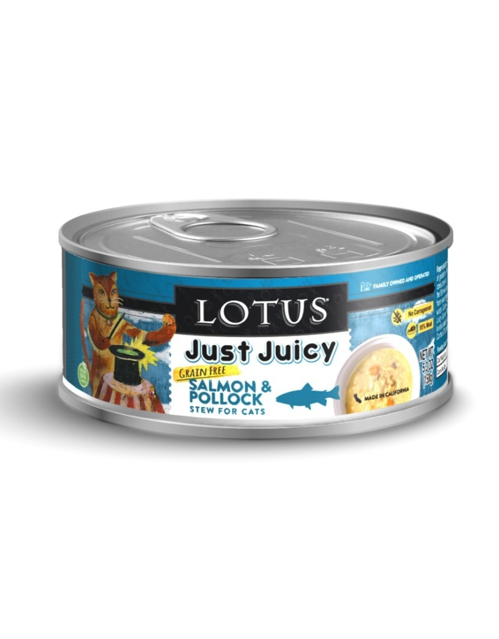 Lotus Pet Food Lotus Pet Food Cat Just Juicy Salmon and Pollock