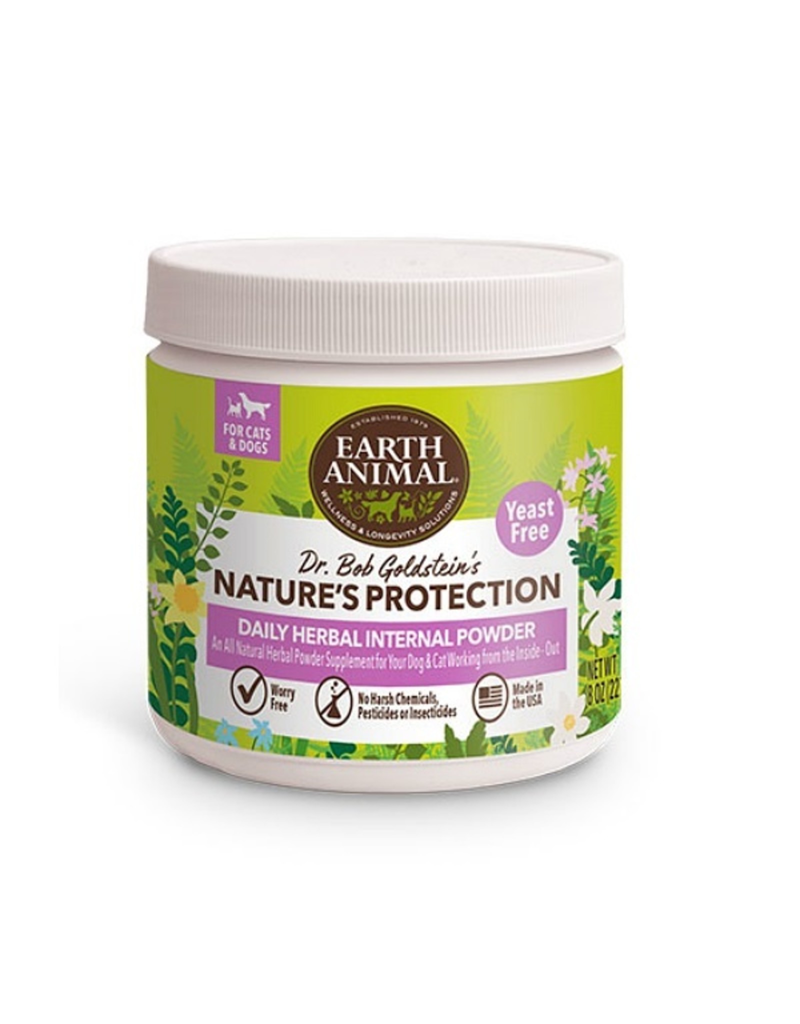 Earth Animal Earth Animal Herbal Internal Powder Yeast Free 8oz