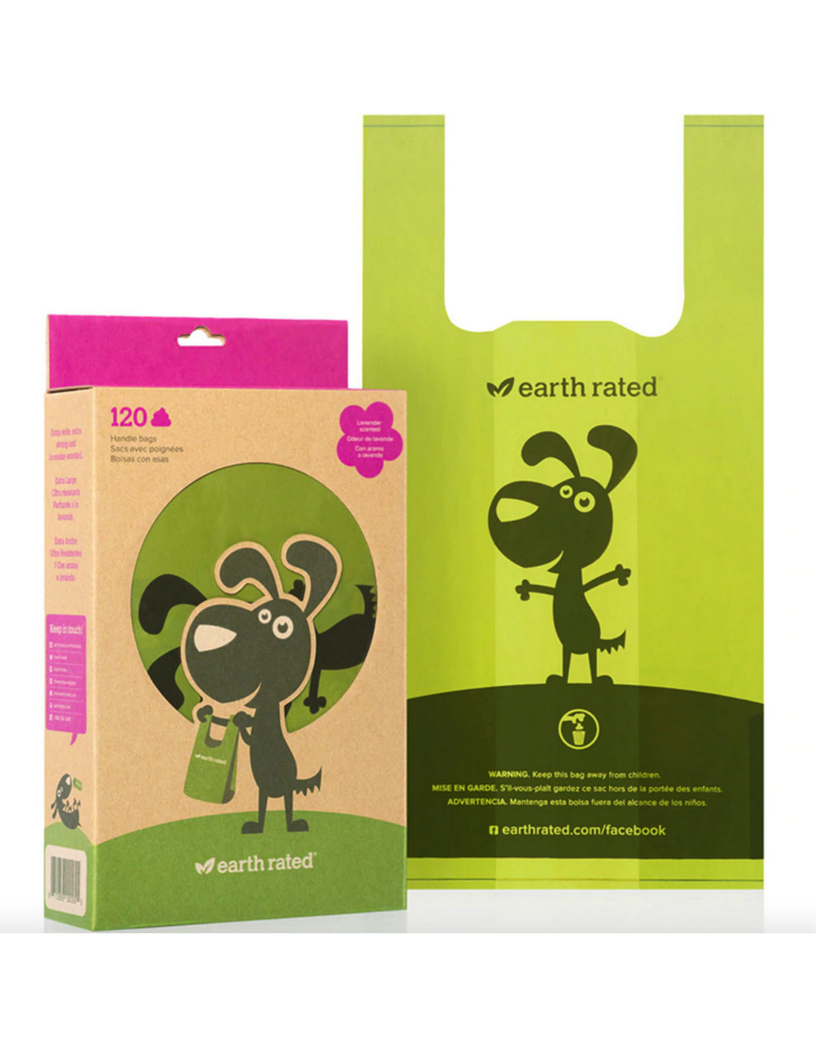 Earth Rated Earth Rated Poop Bags with Handles Lavender 120ct