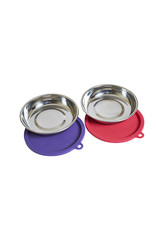 Messy Mutts Messy Cats Bowls with Lids 4pc