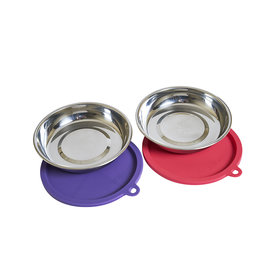 Messy Mutts Messy Cats Bowls with Lids 4pc