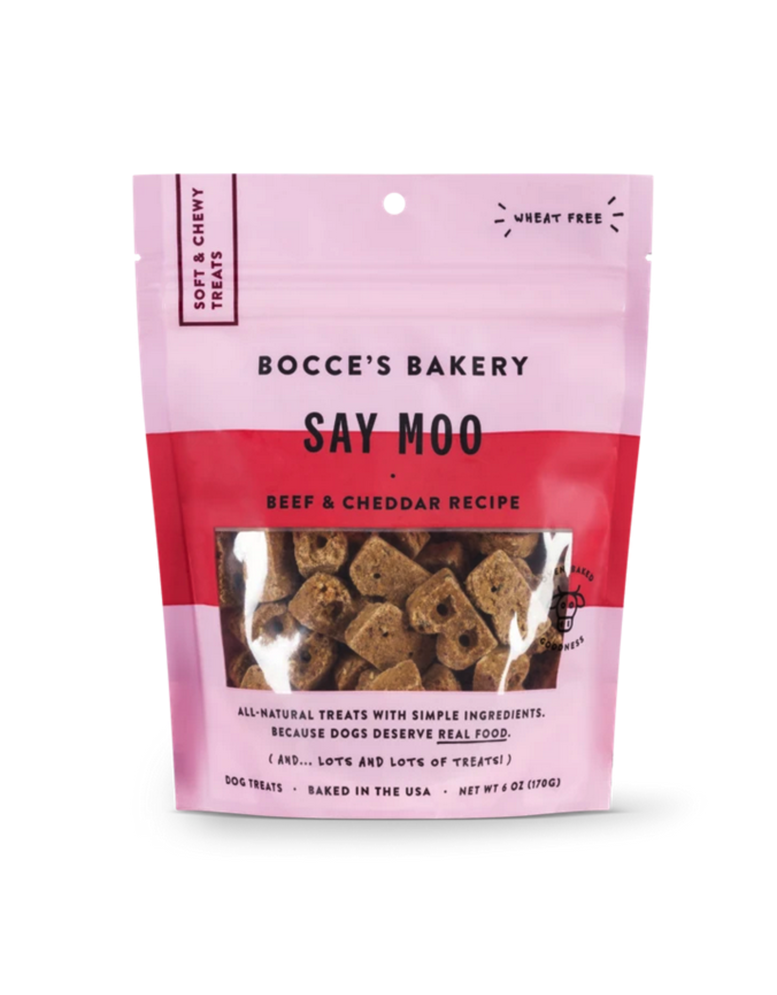 Bocce's Bakery Bocce's Bakery Soft and Chewy Say Moo 6oz