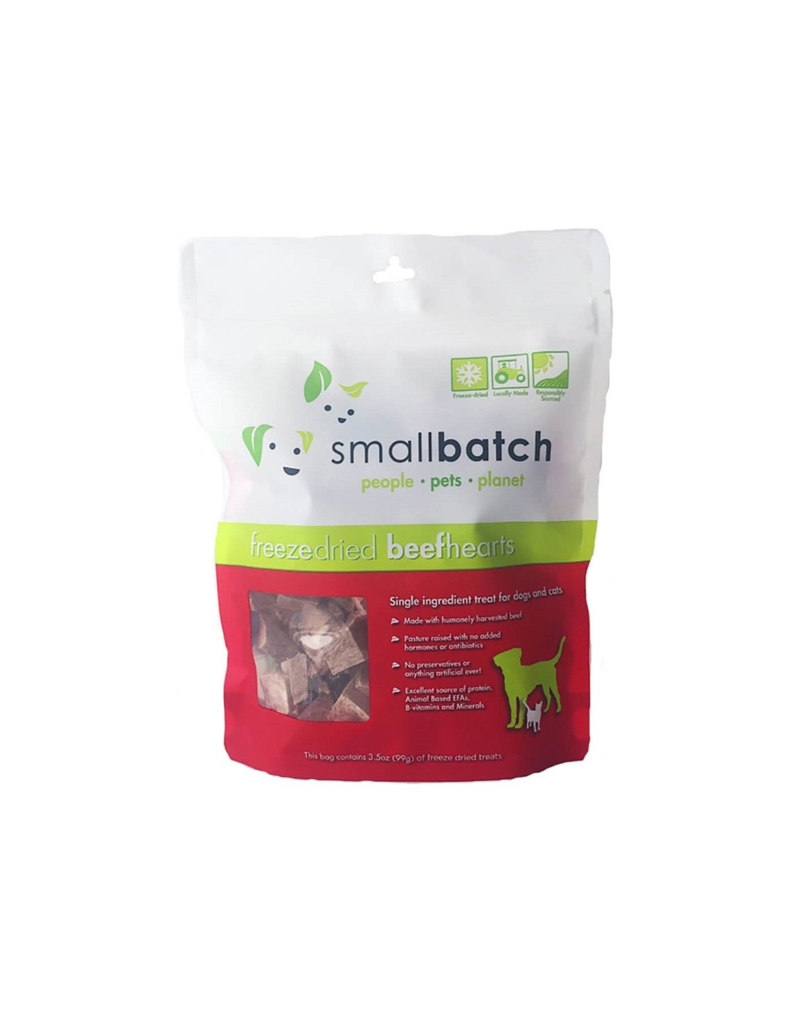SmallBatch Pets SmallBatch Freeze Dried Beef Heart 3.5oz