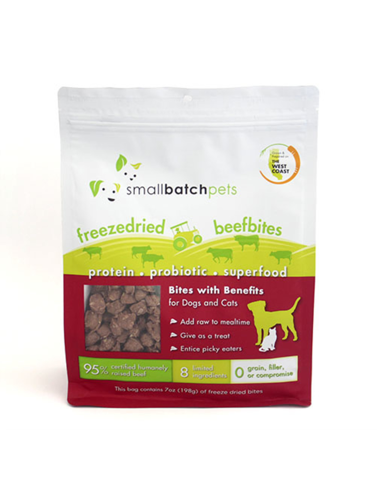 SmallBatch Pets SmallBatch Freeze Dried Beef Bites 7oz