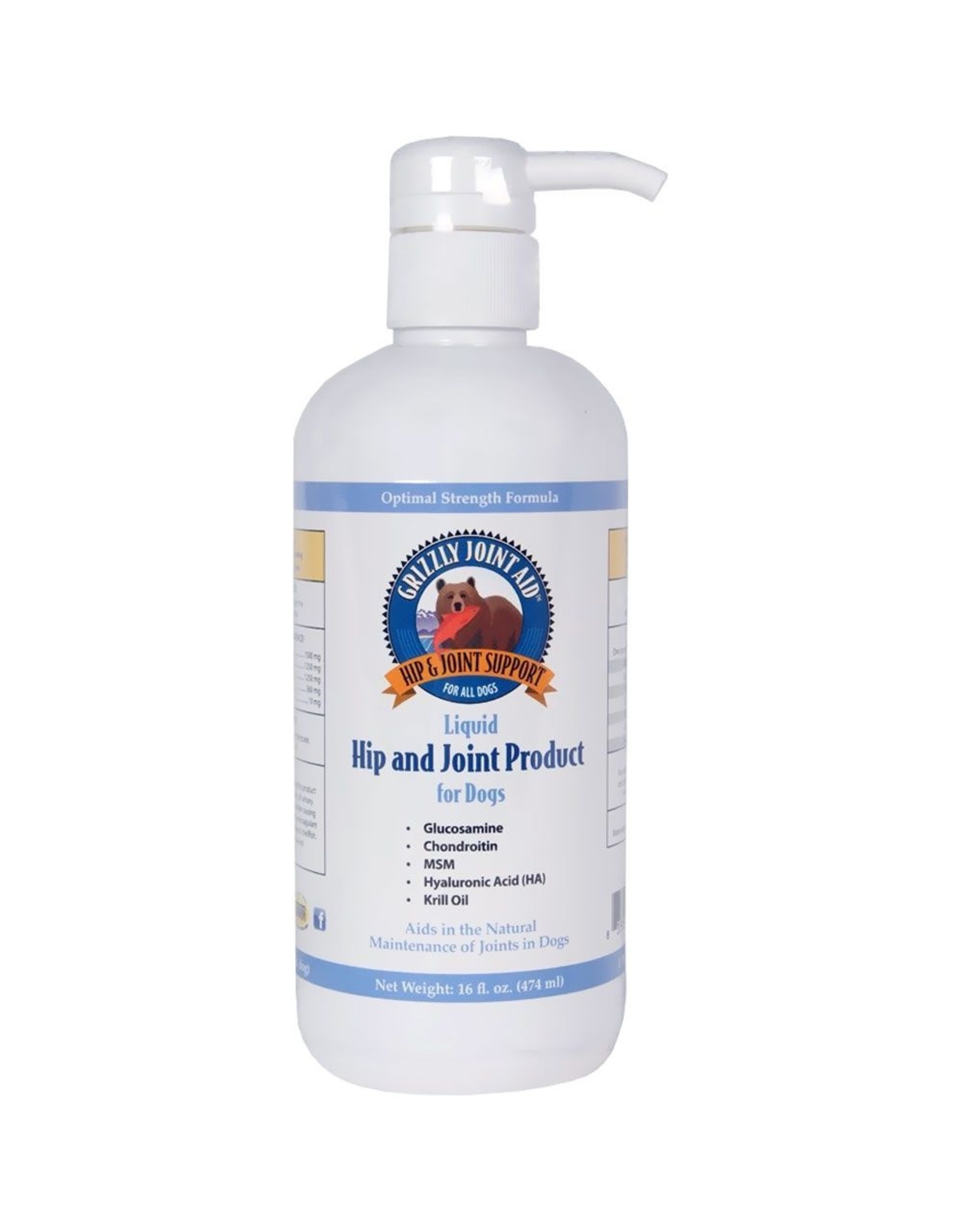 Grizzly Pet Products Grizzly Hip and Joint Liquid 16oz