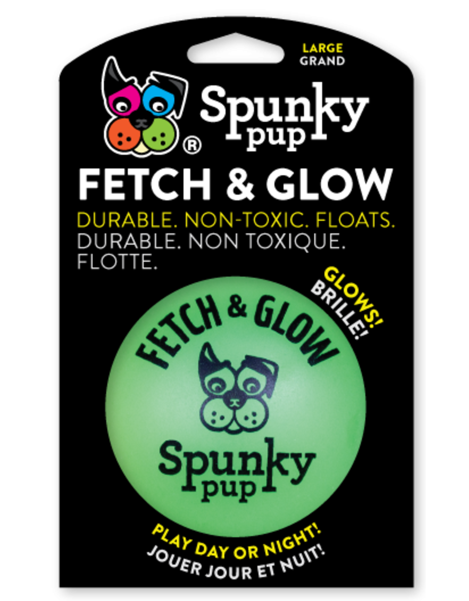 Spunky Pup Spunky Pup Fetch and Glow Ball Large