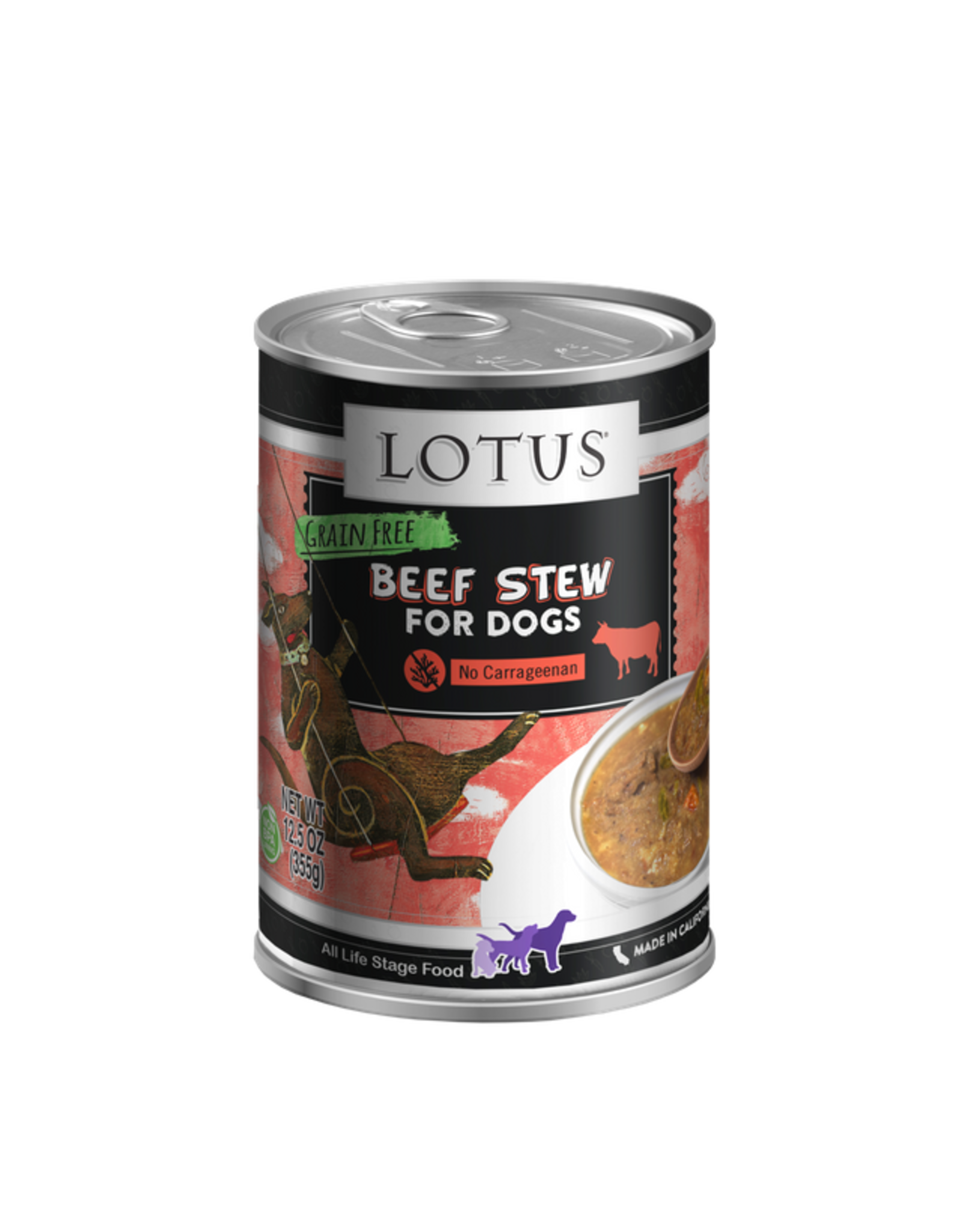 Lotus Pet Food Lotus Dog Beef Stew 12.5oz