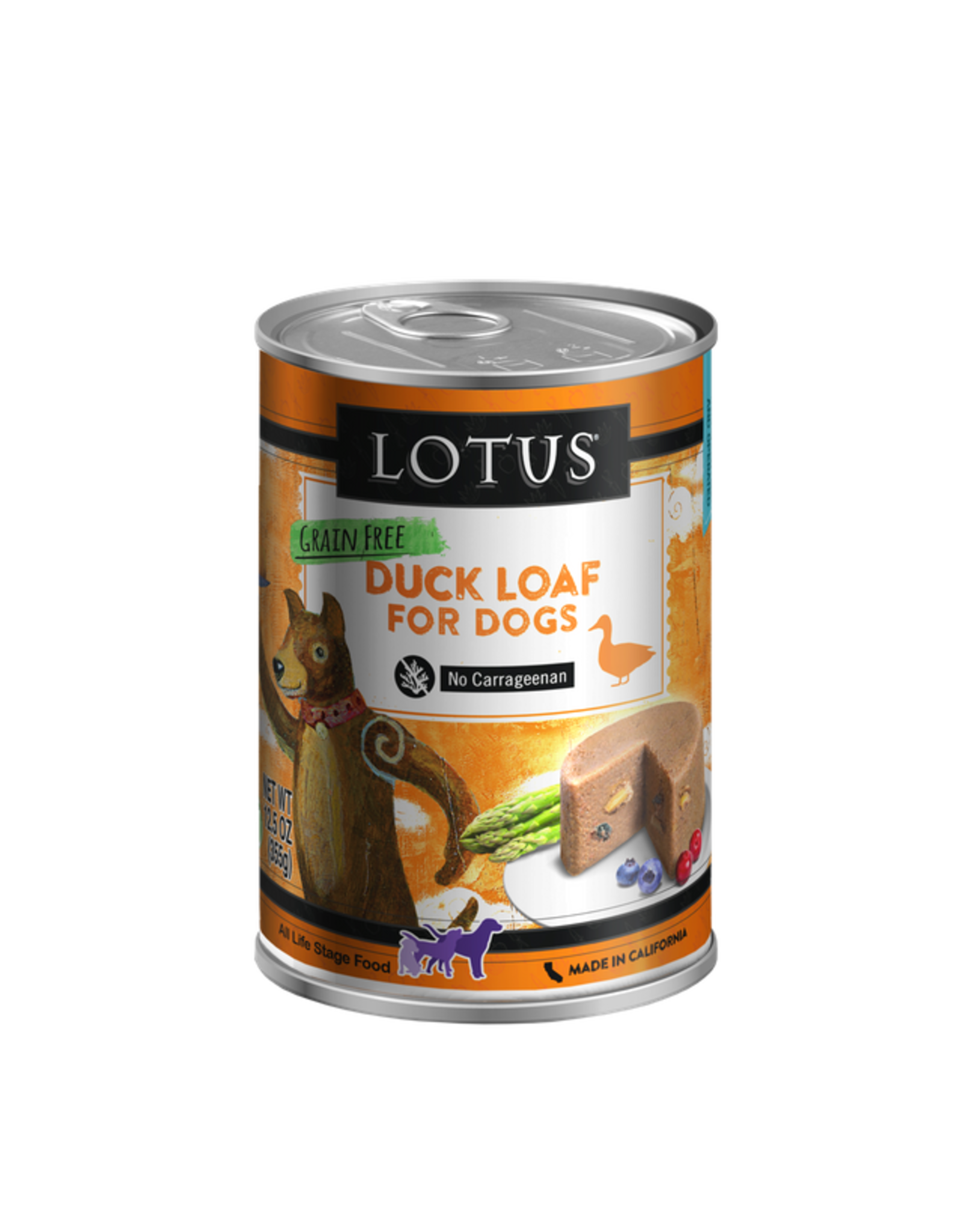 Lotus Pet Food Lotus Dog Duck Loaf 12.5oz