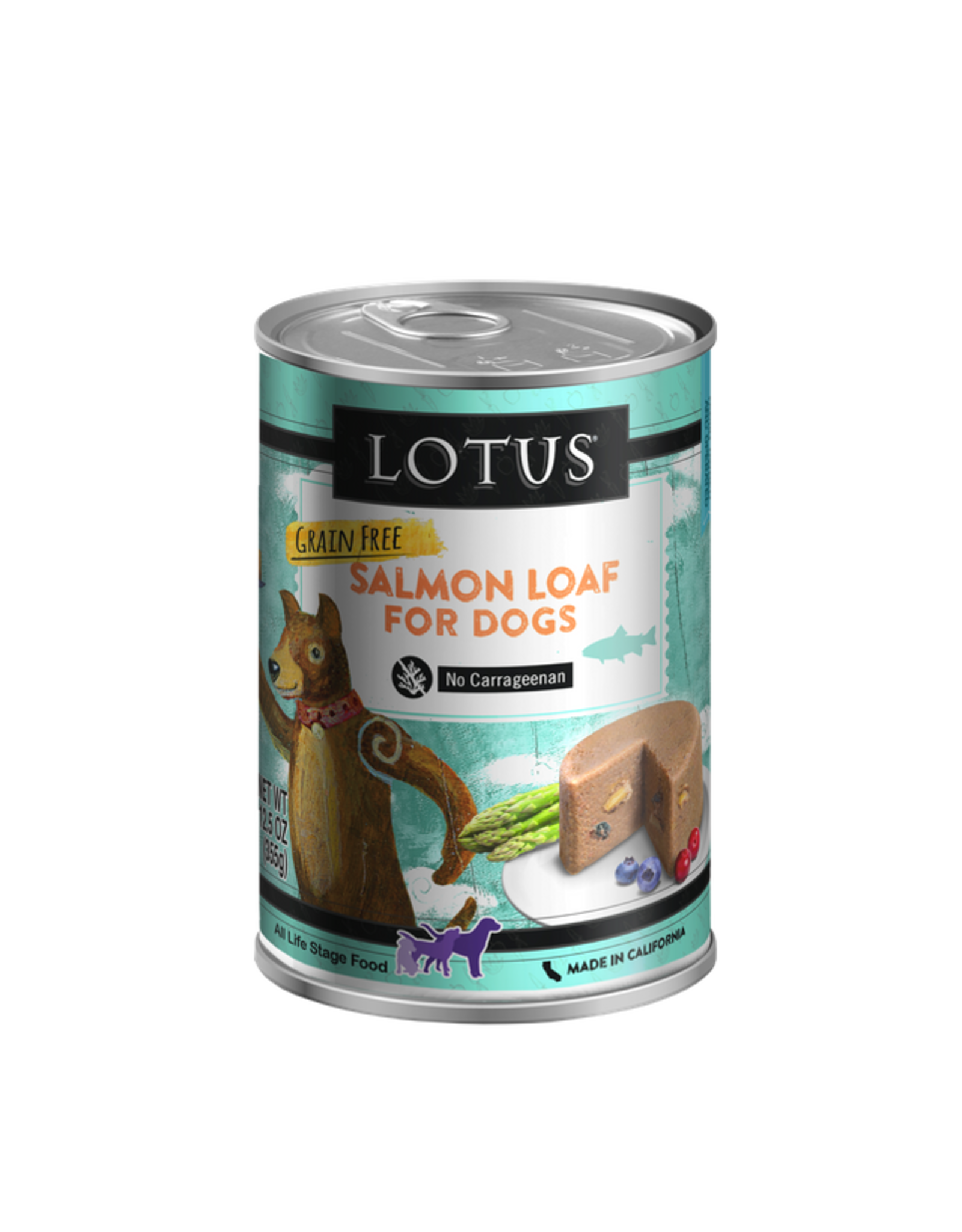 Lotus Pet Food Lotus Dog Salmon Loaf 12.5oz