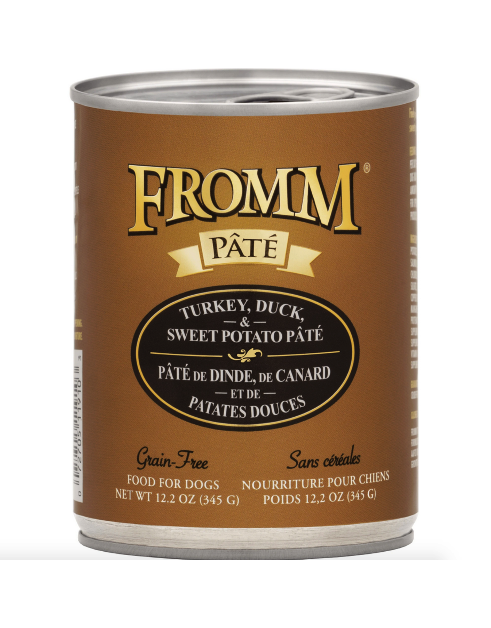 Fromm Family Foods Fromm Dog Turkey Duck and Sweet Potato Pate 12.2oz