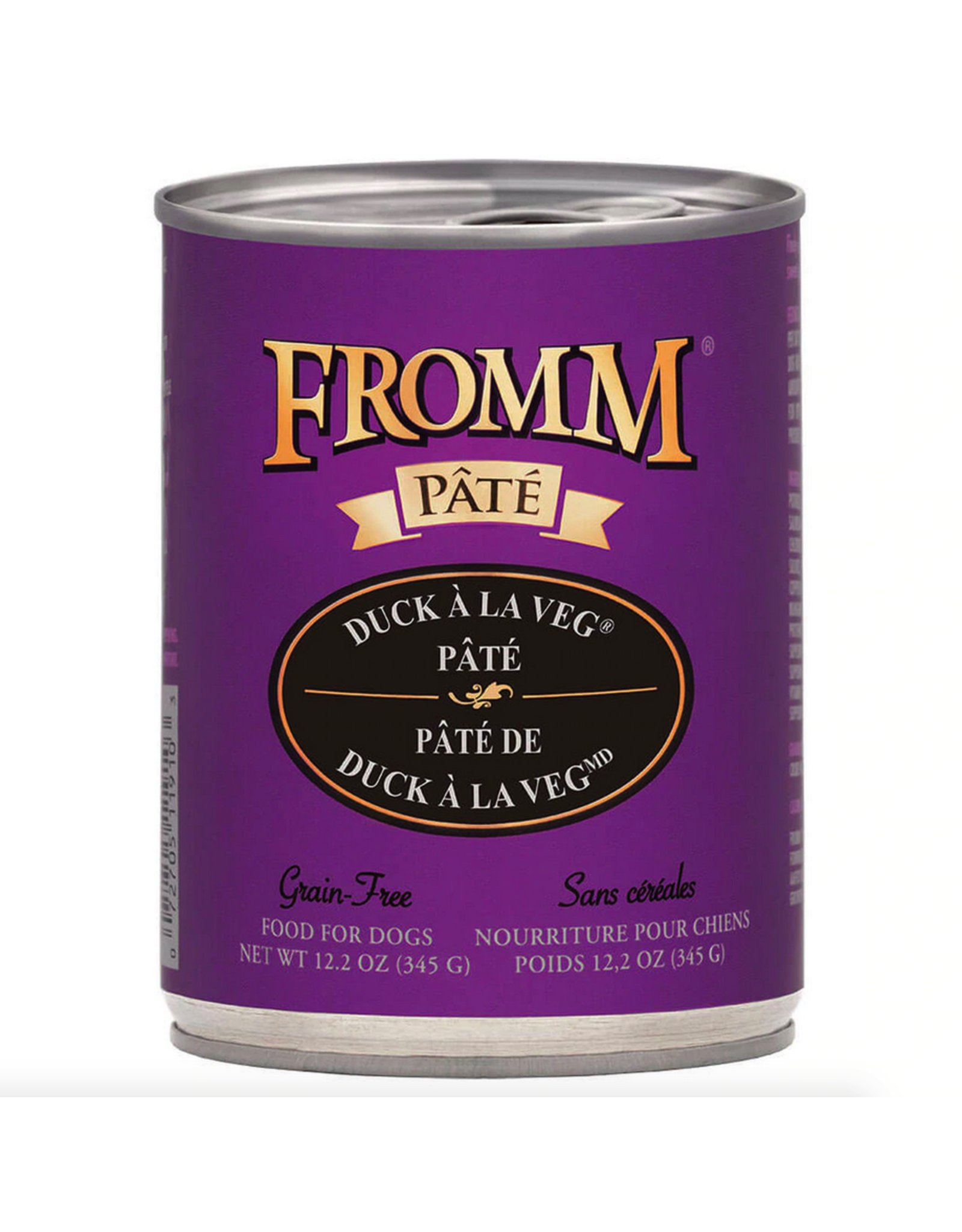Fromm Family Foods Fromm Dog Duck A La Veg Pate 12.2oz