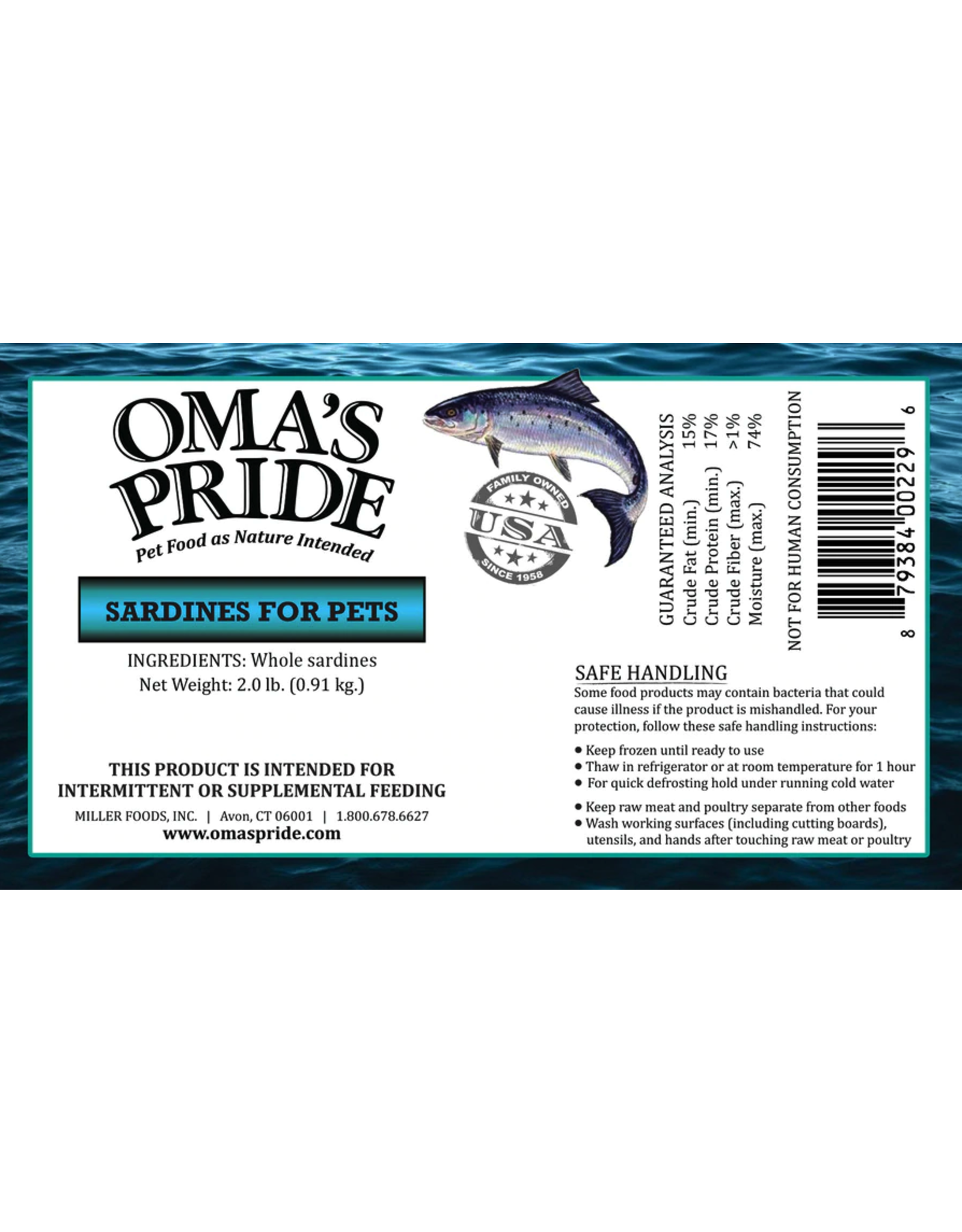 Oma's Pride Oma's Pride Whole Sardines 2lb