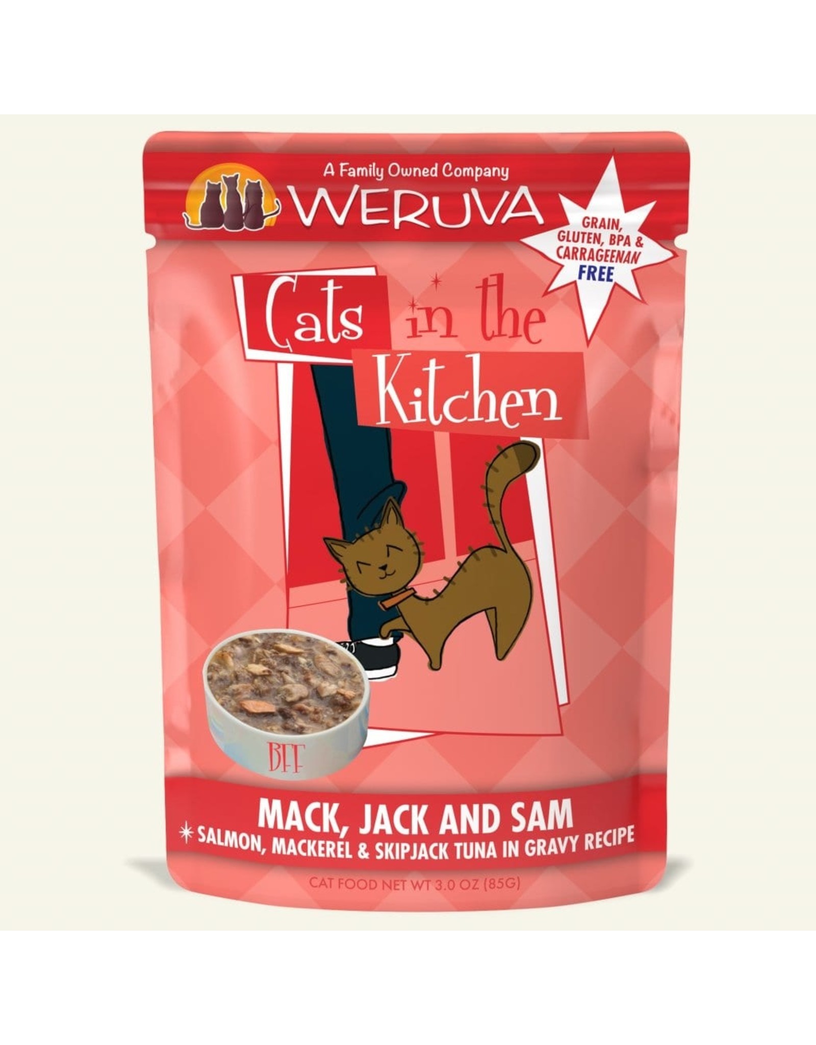 Weruva Weruva Cats in the Kitchen Pouch Mack Jack and Sam 3oz