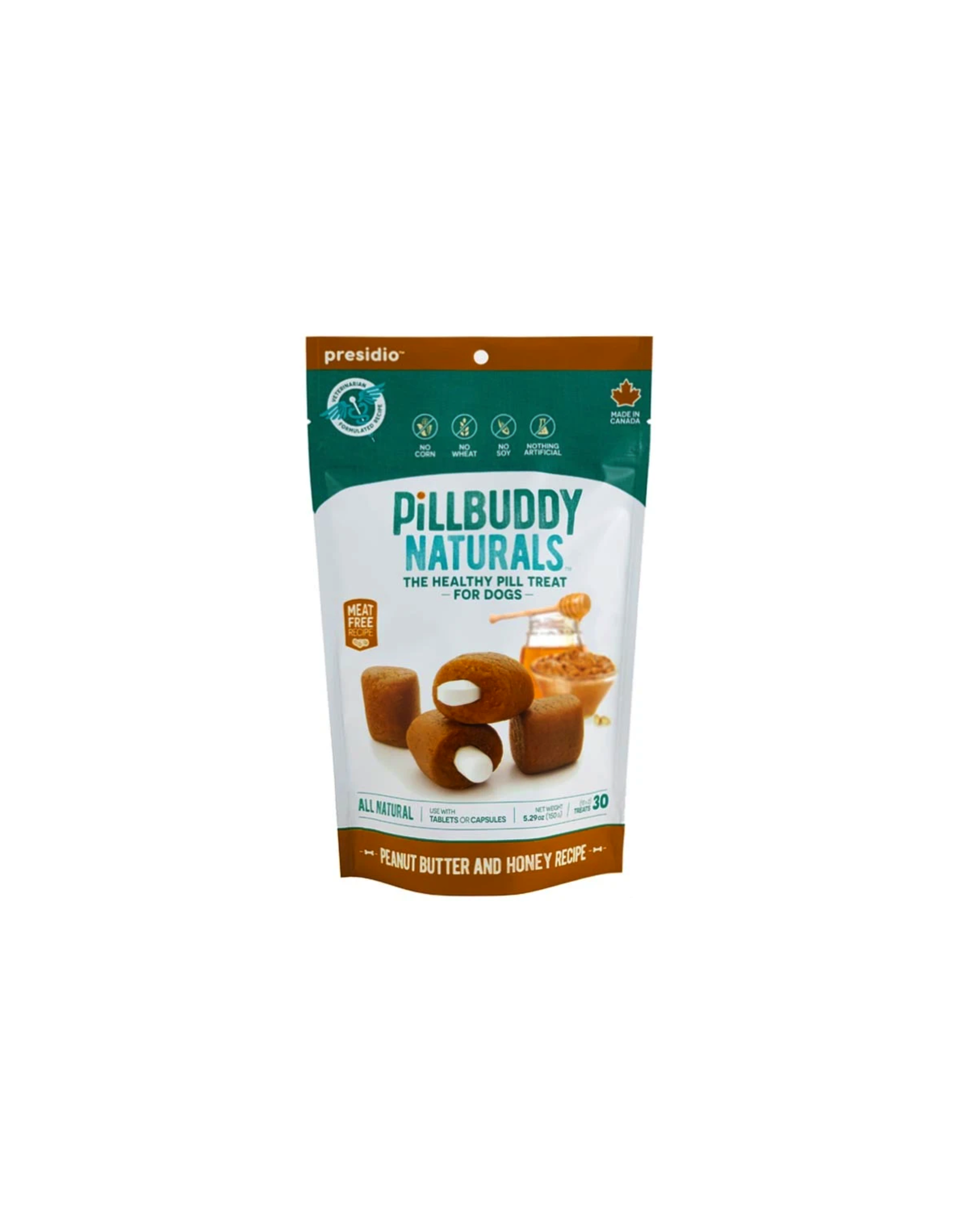 Presidio Natural Pet Co Presidio Pill Buddy Peanut Butter Honey 5.29oz