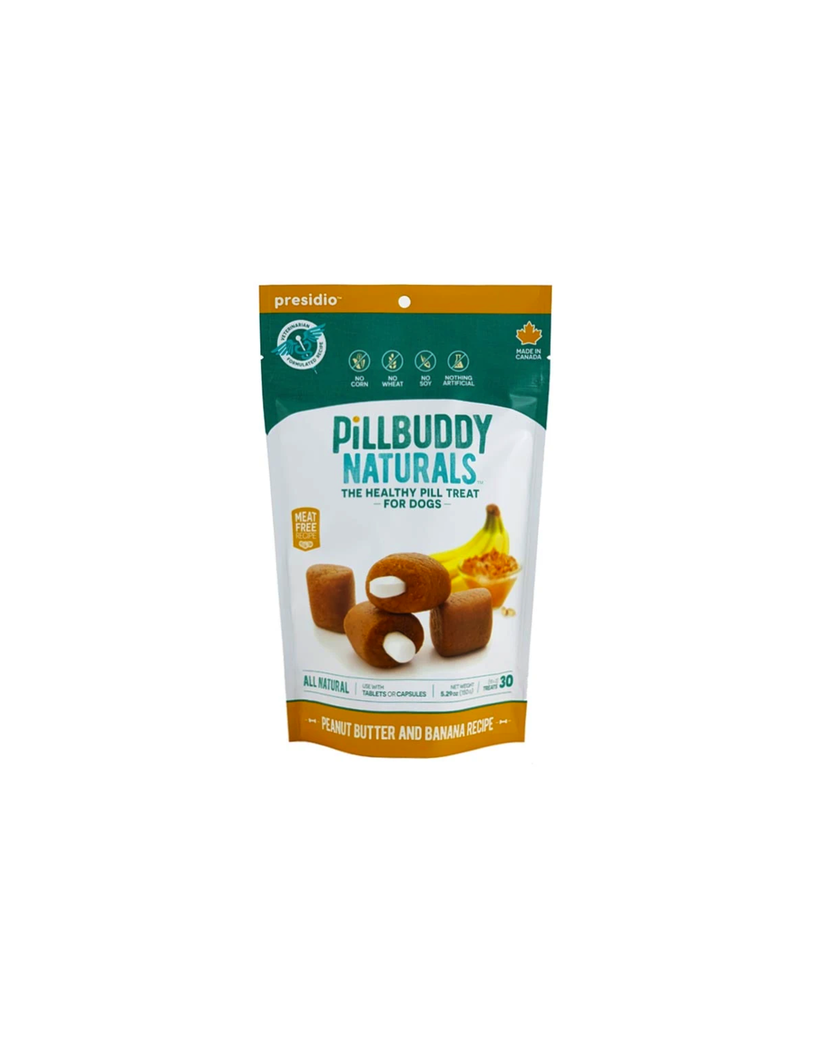 Presidio Natural Pet Co Presidio Pill Buddy Banana Peanut Butter 5.29oz