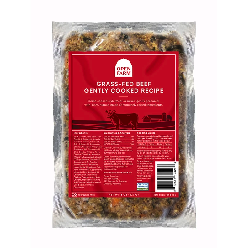 Open Farm Dog Gently Cooked Beef Recipe Whidbey Natural Pet