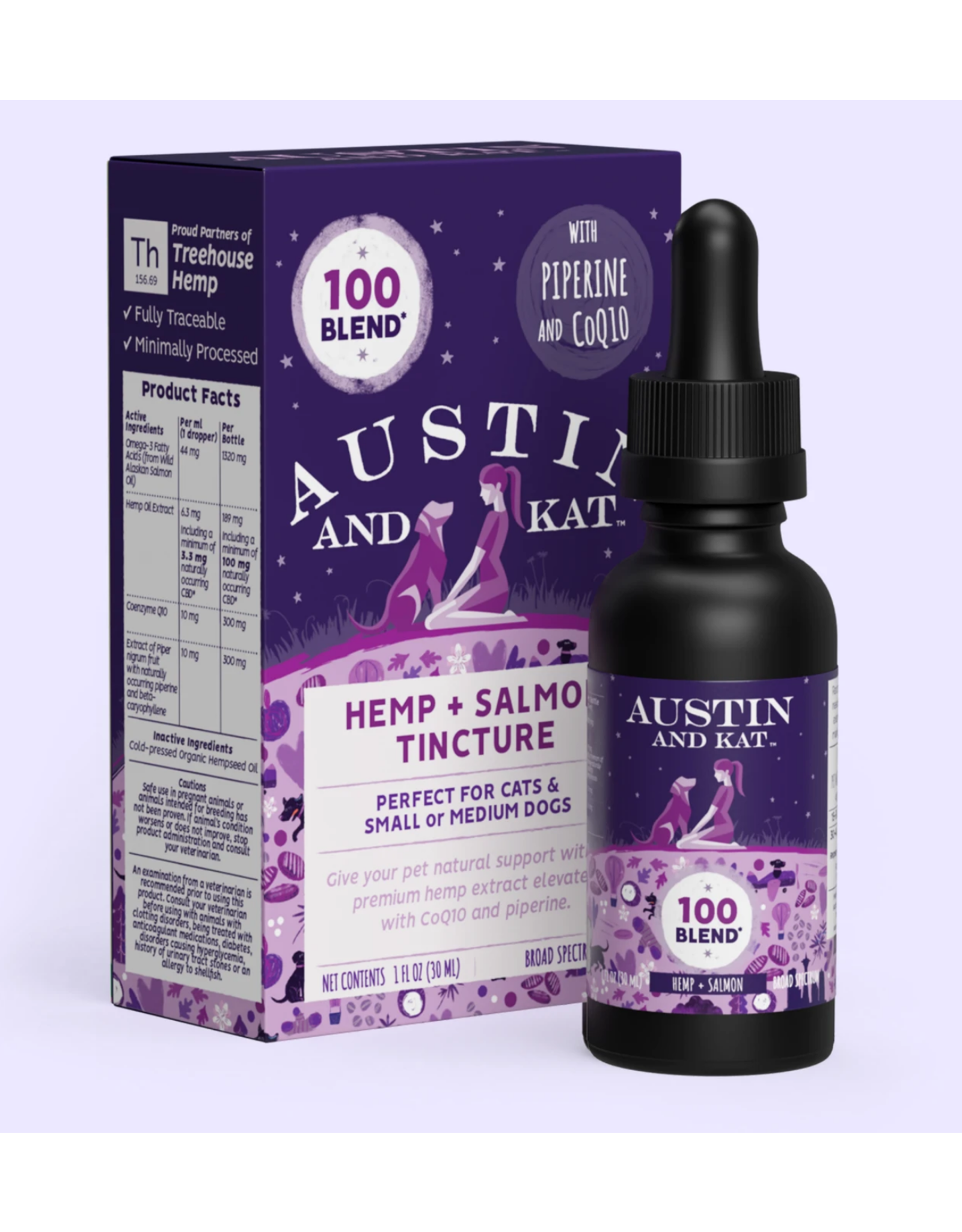 Austin and Kat Austin and Kat Hemp and Salmon Tincture 1oz