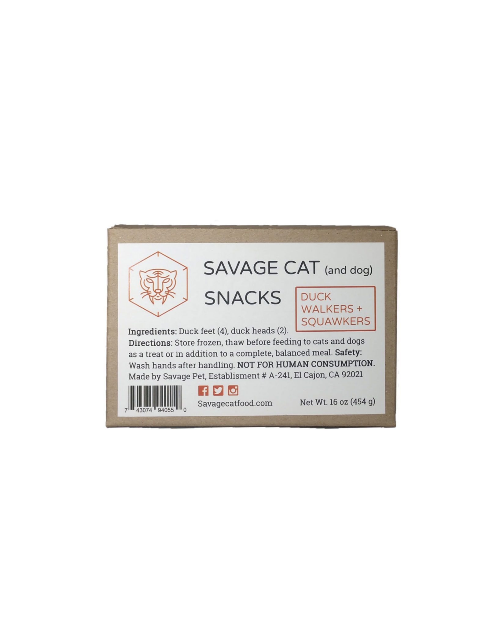 Savage Cat Savage Cat Duck Walkers and Squawkers 16oz