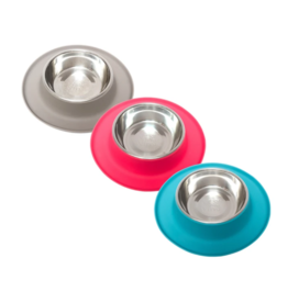 Messy Mutts Messy Mutts Single Silicone Feeder with Stainless Steel Bowl