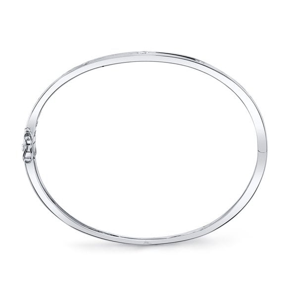SHY CREATION INC 0.38ct 14k White Gold Diamond Bangle