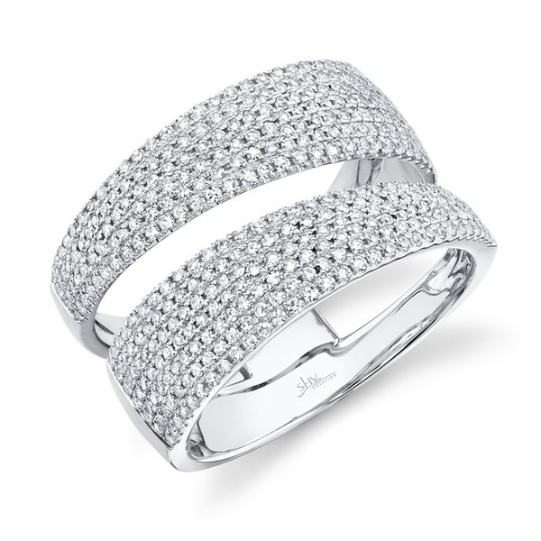SHY CREATION INC 0.81ct 14k White Gold Diamond Pave Lady's Ring