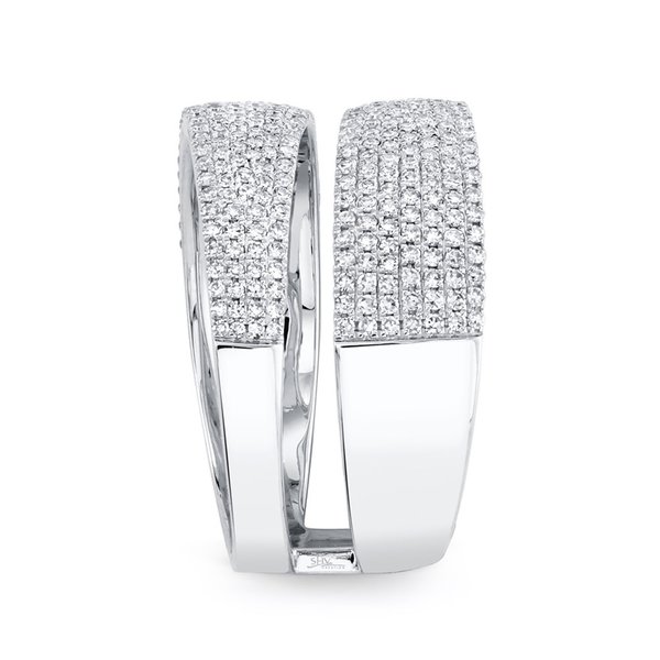 SHY CREATION INC 0.81ct 14k White Gold Diamond Pave Lady's Ring