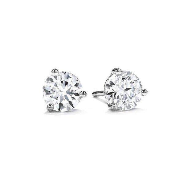 HEARTS ON FIRE LLC .42ct Hearts On Fire 18kt White Gold Diamond Stud Earrings