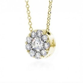 HEARTS ON FIRE LLC .25ct Hearts On Fire 18kt Yellow Gold Fulfillment Diamond Pendant