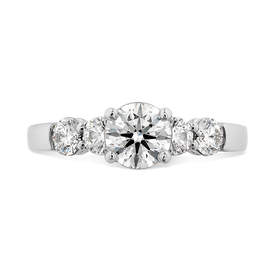 18kw Multiplicity Love 5 Stone .59ct Diamond Ring