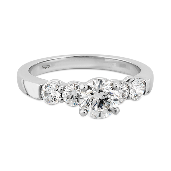 HEARTS ON FIRE LLC 18kw Multiplicity Love 5 Stone .59ct Diamond Ring