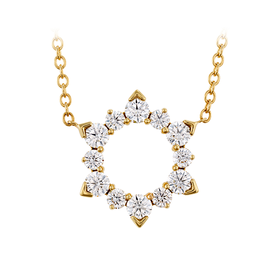 HEARTS ON FIRE LLC 1.75ct Hearts On Fire 18kt Yellow Gold  Aerial Eclipse Pendant