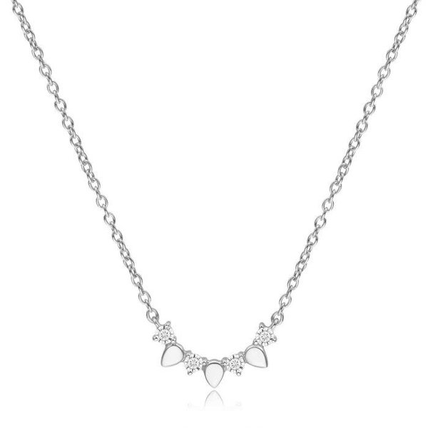 HEARTS ON FIRE LLC .11ct Hearts On Fire 18kt White Gold Aerial Solar Eclipse Diamond Necklace