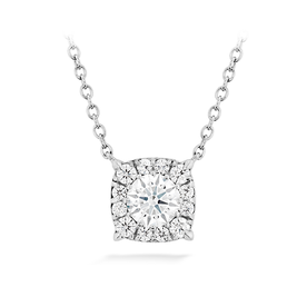 .58ct Hearts on Fire 18kt White Gold Custom Halo Diamond Pendant