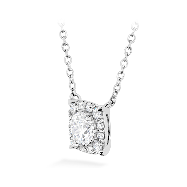 .58ct Hearts on Fire 18kt White Gold Custom Halo Diamond Pendant