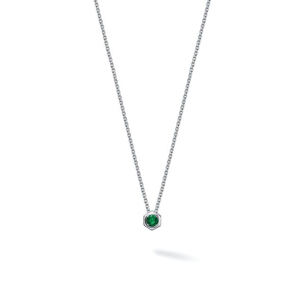Birks Bee Chic ® Emerald and Silver Pendant