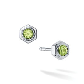 Birks Bee Chic ® Peridot and Silver Stud Earrings