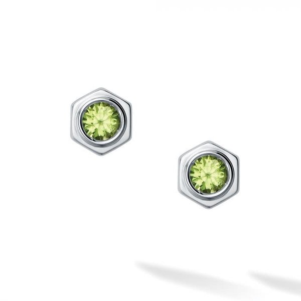 Birks Bee Chic ® Peridot and Silver Stud Earrings