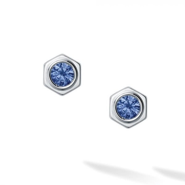 Birks Bee Chic ® Sapphire and Silver Stud Earrings