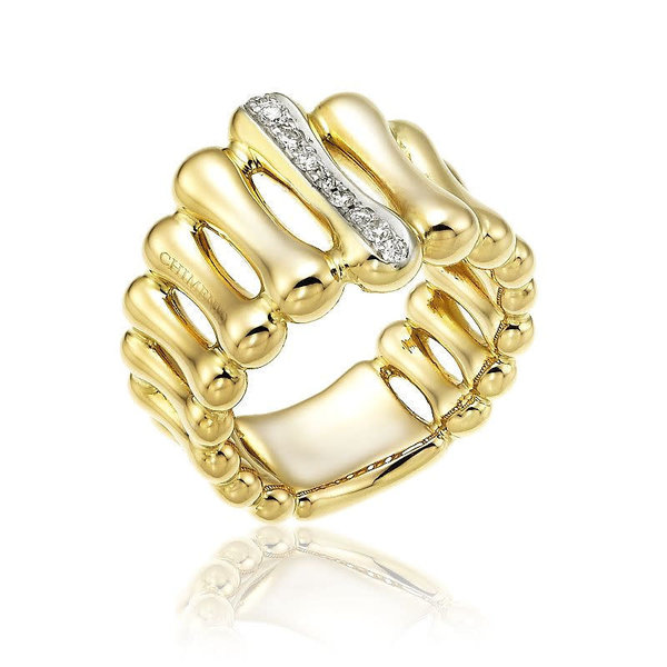 18kt Chimento Bamboo Ring