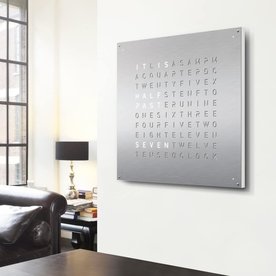 QLOCKTWO Large - Stainless Steel