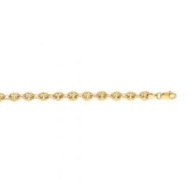 14kt Yellow Gold Mariner Anklet 10"