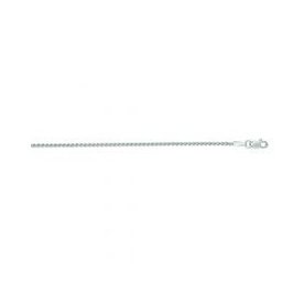 14kt White Gold  1.5mm Round Wheat Chain 18"