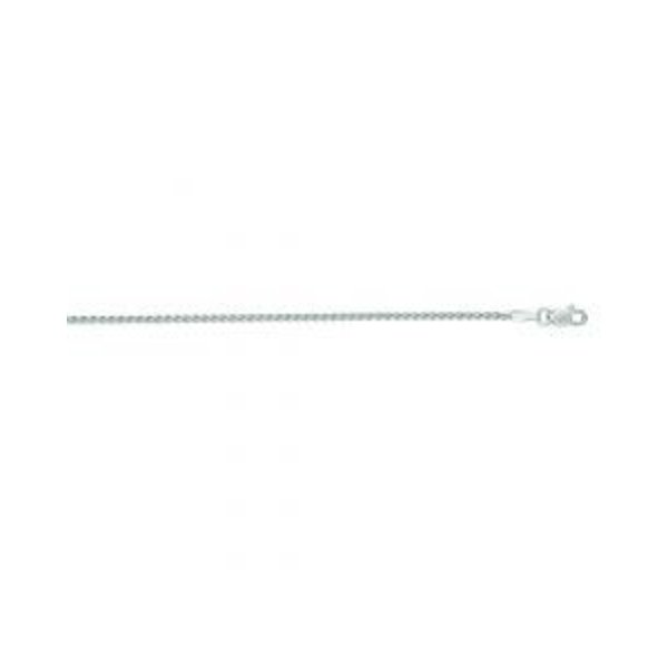 14kt White Gold  1.5mm Round Wheat Chain 18"