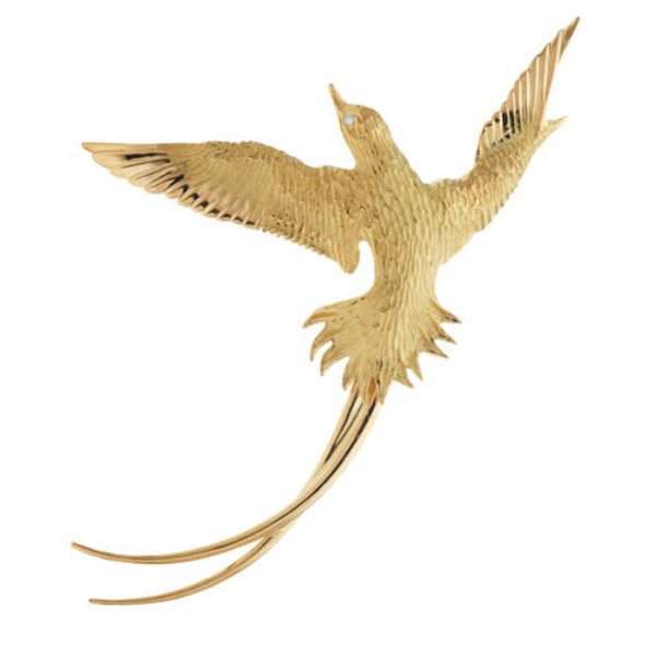 BERMUDA COLLECTION 18K Yellow Gold Small Size Longtail Pin/ Pendant