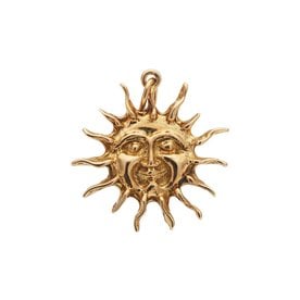 BERMUDA COLLECTION 18kt Yellow Gold Sunburst Pendant Large