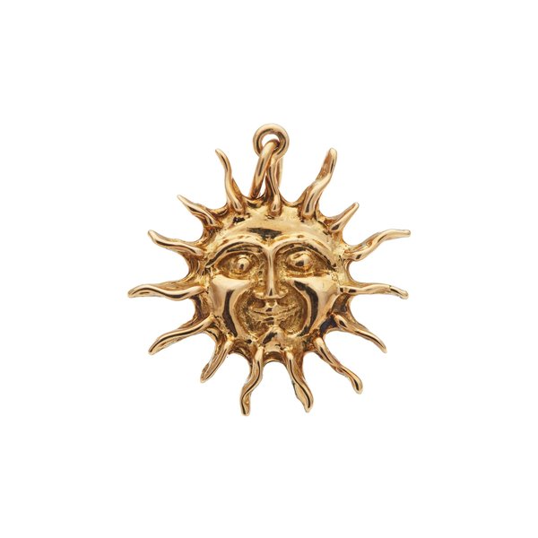 BERMUDA COLLECTION 18kt Yellow Gold Sunburst Pendant Large