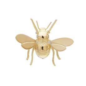 BERMUDA COLLECTION BB200 - 0.02ct Diamond Eye Bumble Bee Pin